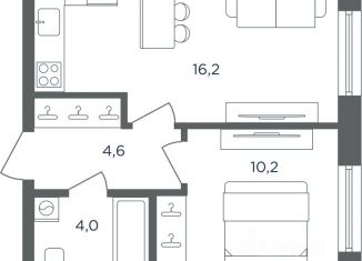 Продается 1-комнатная квартира, 35 м2, Пермский край