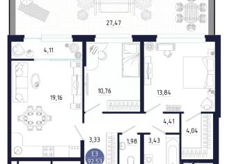 Продам 2-ком. квартиру, 92.53 м2, Тульская область
