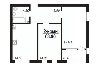 Продаю 2-ком. квартиру, 63.9 м2, Омск, Советский округ