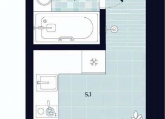 Продам квартиру студию, 25.4 м2, Тула