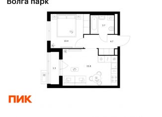 Продам 1-комнатную квартиру, 35.9 м2, Ярославль