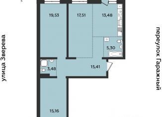 Продается 3-ком. квартира, 91.79 м2, Иркутская область