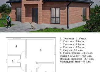 Продажа дома, 125 м2, Краснодарский край, улица Академика Королёва, 70