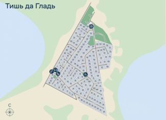 Продам земельный участок, 13 сот., Ленинградская область, КП Тишь да гладь, 129