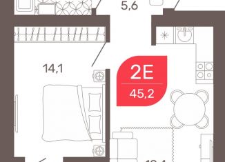 Продажа 1-комнатной квартиры, 45.2 м2, Чита