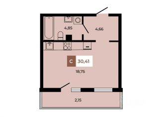 Продается квартира студия, 30.41 м2, Ростовская область, ЖК Соседи, 3к8