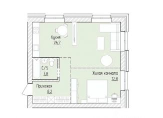 Продажа 1-ком. квартиры, 51.5 м2, Алтайский край, бульвар 9 Января