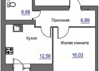Продам однокомнатную квартиру, 44.47 м2, Орёл