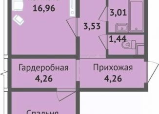 Продам двухкомнатную квартиру, 65.35 м2, Чувашия, улица Богдана Хмельницкого, 133