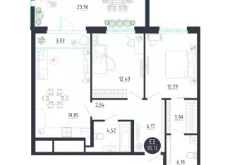 Продаю 2-ком. квартиру, 95.12 м2, Тула, Центральный территориальный округ