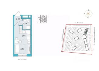 Продам 1-ком. квартиру, 19.11 м2, Тамбовская область