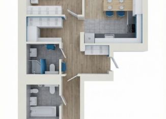 Продается 2-ком. квартира, 70.36 м2, Пенза