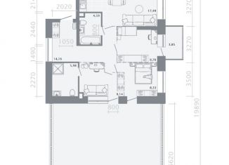 Продается 3-комнатная квартира, 95.48 м2, Татарстан