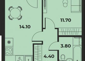 Продаю однокомнатную квартиру, 35.5 м2, Пермский край