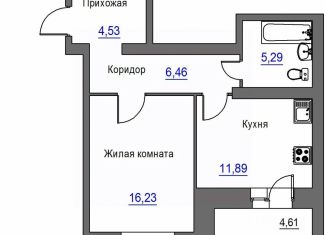 1-ком. квартира на продажу, 46.71 м2, Орёл