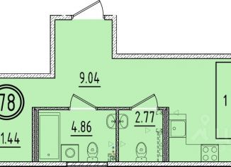 Продам 1-ком. квартиру, 45.29 м2, Санкт-Петербург