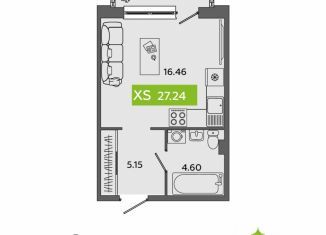 Продаю квартиру студию, 27.24 м2, Архангельская область