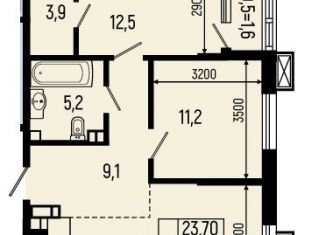 Продажа 2-ком. квартиры, 65.1 м2, Адыгея