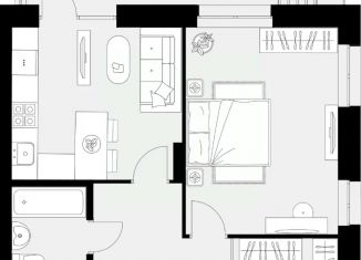 Продажа однокомнатной квартиры, 51.18 м2, Казань, Ново-Савиновский район
