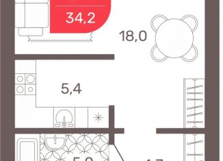 Продам квартиру студию, 34.2 м2, Забайкальский край