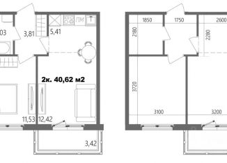 Продаю 2-ком. квартиру, 40.62 м2, Карелия