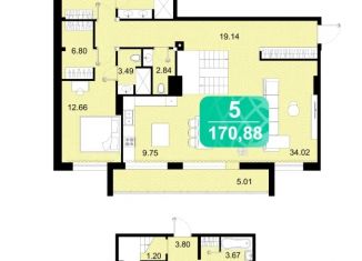 Продаю 5-комнатную квартиру, 170.88 м2, Забайкальский край