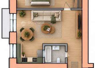Продается 2-ком. квартира, 43.1 м2, Чувашия, проспект Ленина, 52