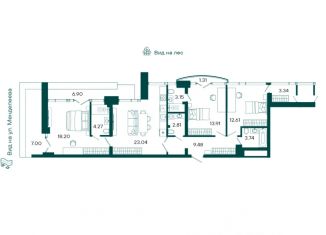 Продажа 3-комнатной квартиры, 97.05 м2, Республика Башкортостан
