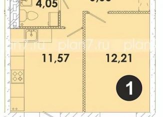 Продается 1-комнатная квартира, 38.5 м2, Иркутская область, микрорайон Современник, 25