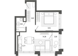 Продается 2-комнатная квартира, 41.23 м2, Барнаул, Индустриальный район, улица 50 лет СССР, 51А