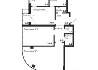 Продается 2-комнатная квартира, 109.3 м2, Челябинск, улица Труда, 157А, Центральный район
